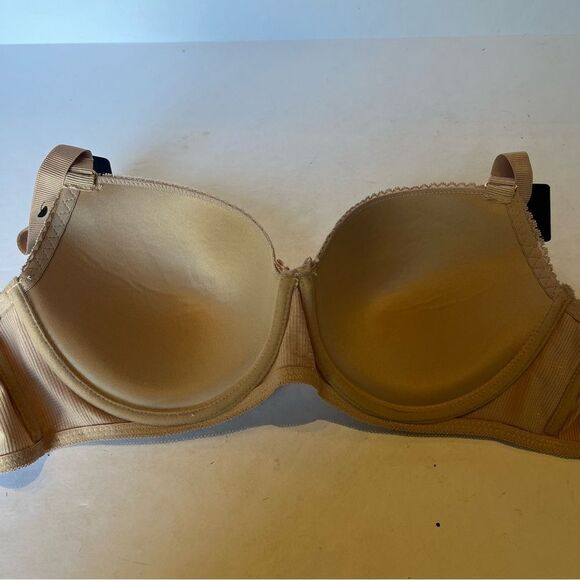 Rachel Curvy Collection Bra Underwire Padded Nude with Lace trim Size 38D - Picture 5 of 9